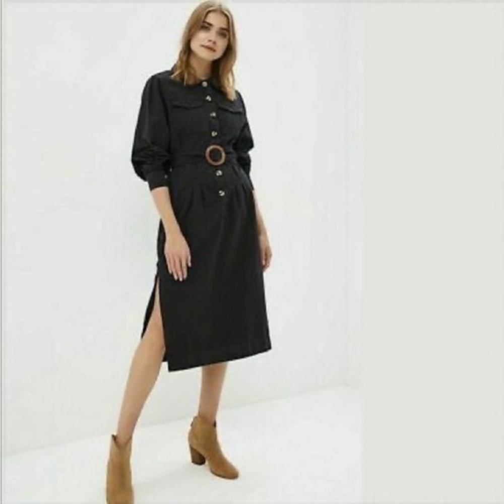 Free People midi Audrey belted dress